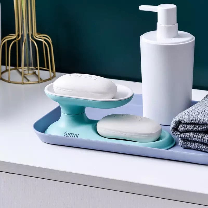 Rotating Double Layer Drain Plastic Soap Holder, Soap Storage Box, 360˚ Degree Rotation Double Layer Bathroom Soap Dish, Household Bathroom Accessories Soap Box Rotating Double Layer Drain Plastic Soap Holder, Soap Storage Box, 360˚ Degree Rotation Double Layer Bathroom Soap Dish, Household Bathroom Accessories Soap Box